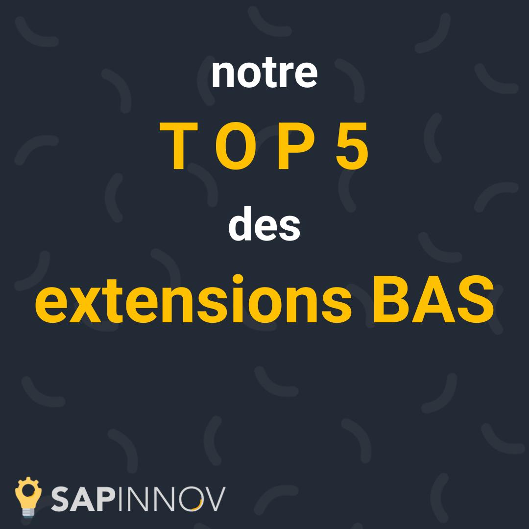 TOP 5 des extension BAS