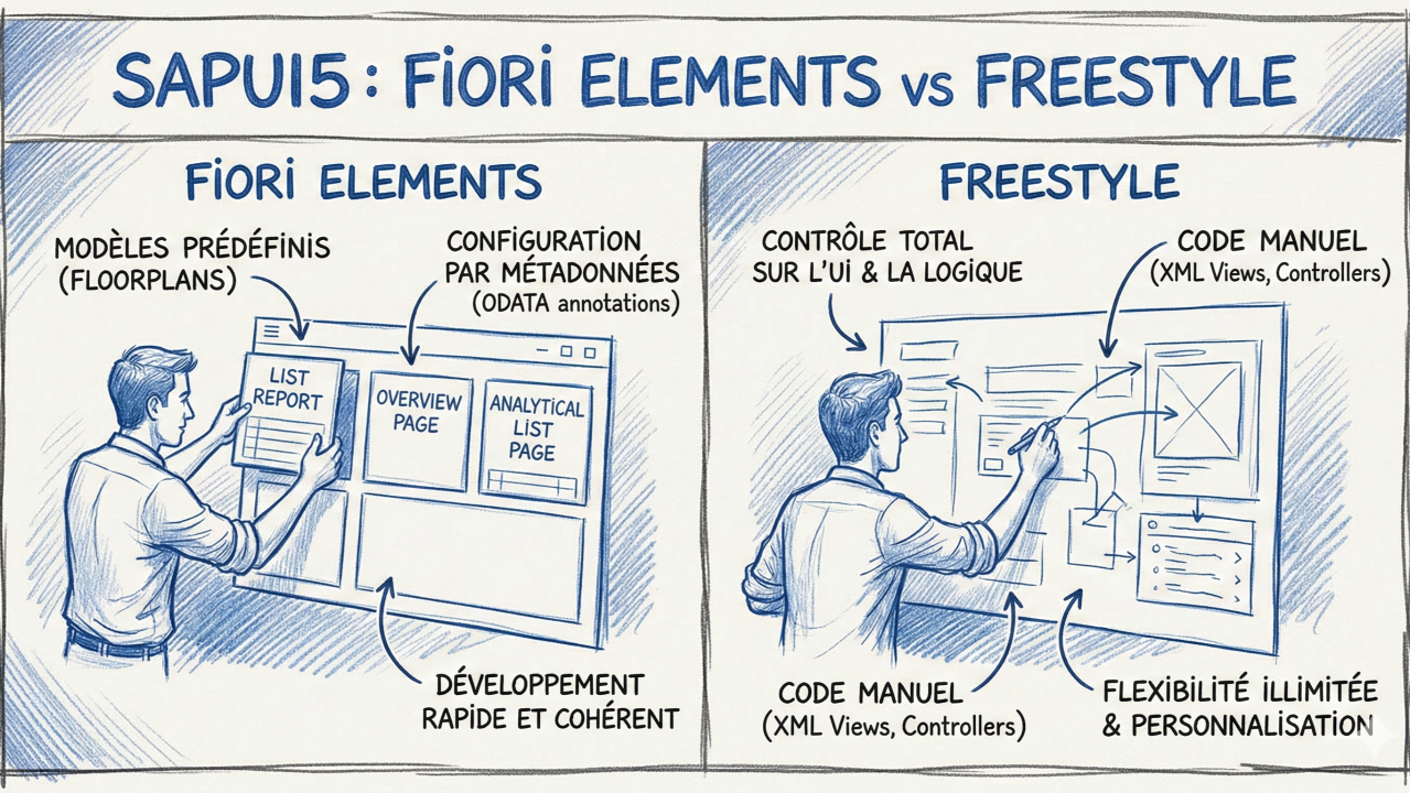 Choisir Fiori Elements vs Freestyle
