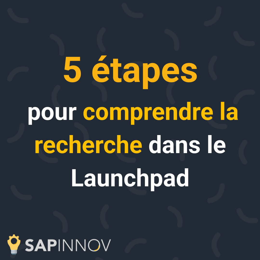Naviguer dans le Launchpad dans SAP FIORI.